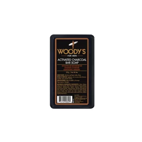 Woody's Activated Charcoal Bar Soap – Muilas su aktyvuota anglimi