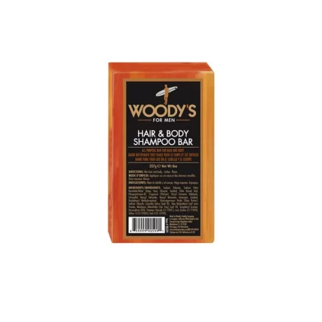 Woody's Hair & Body Shampoo Bar – Kietasis muilas plaukams ir kūnui