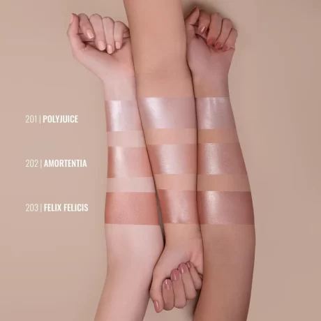 Mesauda Milano Light Potion Liquid Highlighter shades