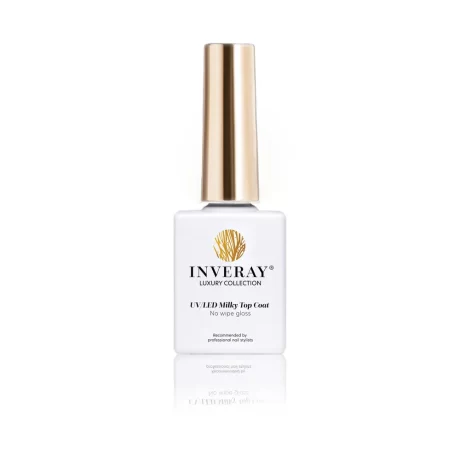 Inveray UV LED Milky White Top Coat No Wipe