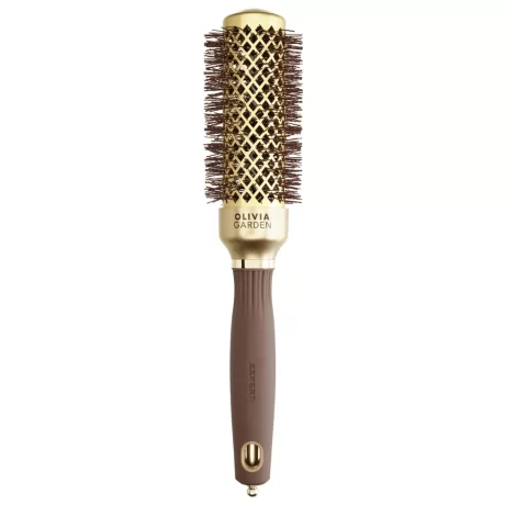 Olivia Garden Nano Expert Blowout Shine Wavy Bristles G&B Apvalus šepetys 35 mm