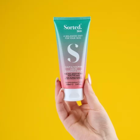 Sorted Skin cleansing balm hand